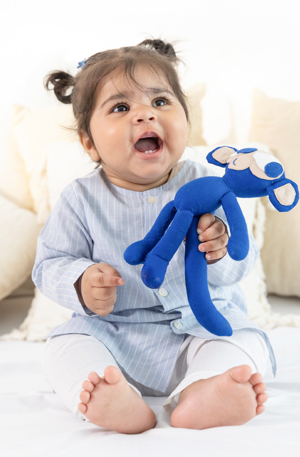 Blue Stripes Baby Kurta Set