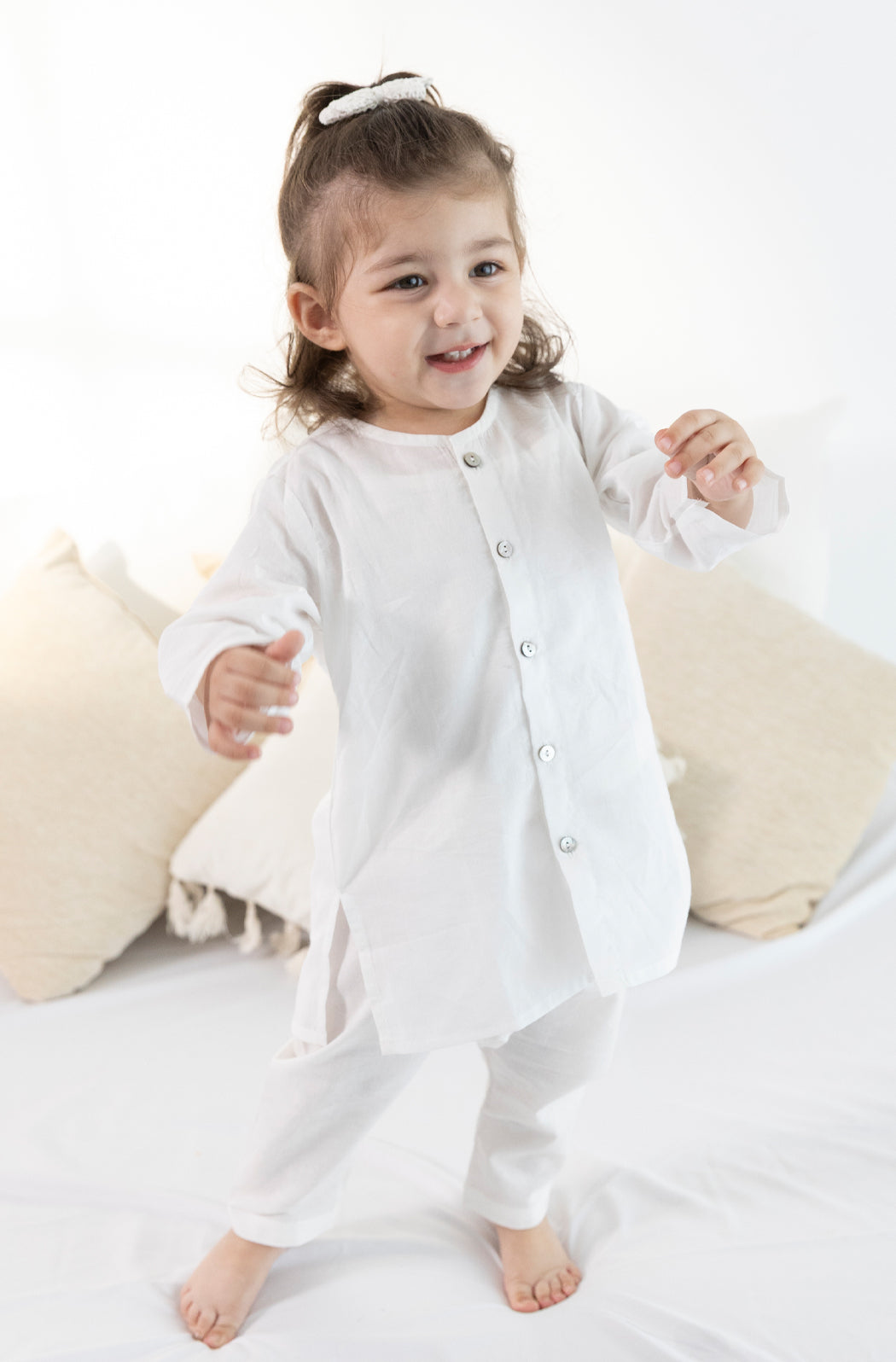 Timeless White Baby Kurta Set - Image 4