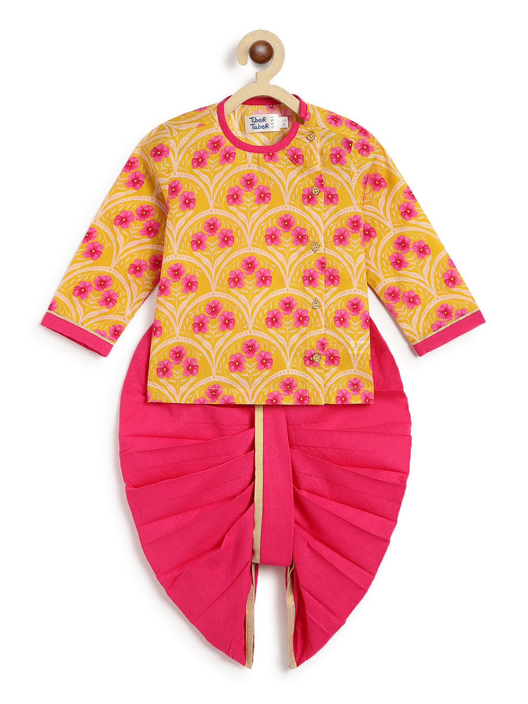 Floral Print Dhoti Set