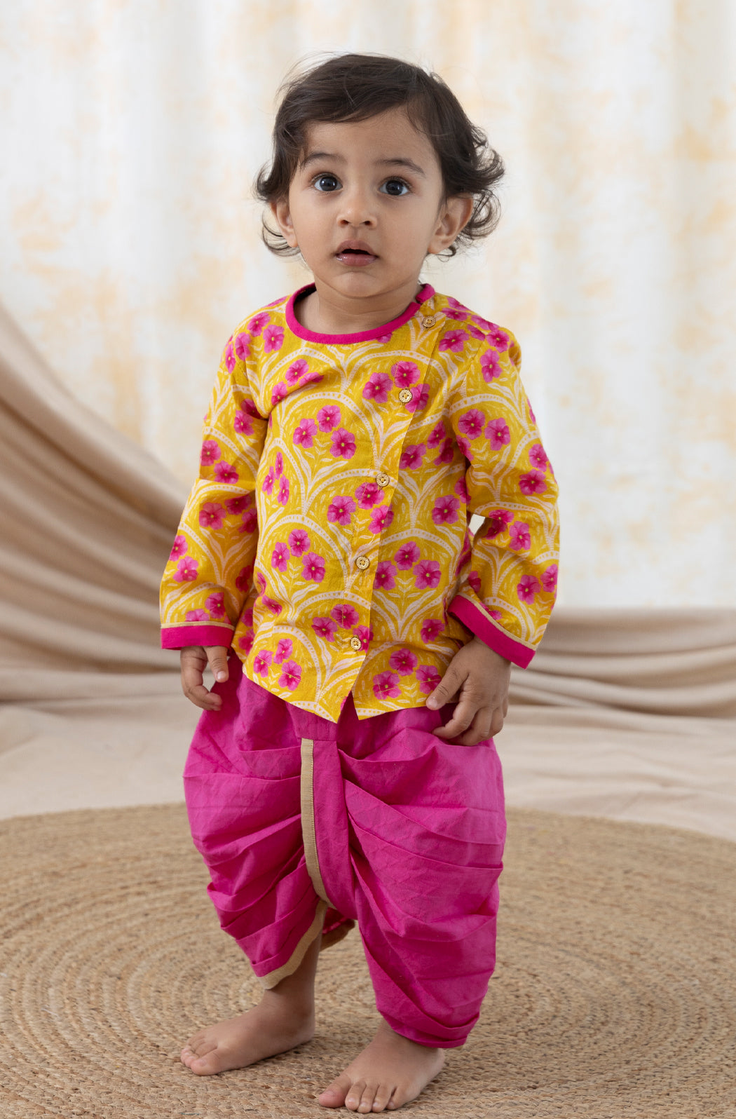 Floral Print Dhoti Set - Image 5