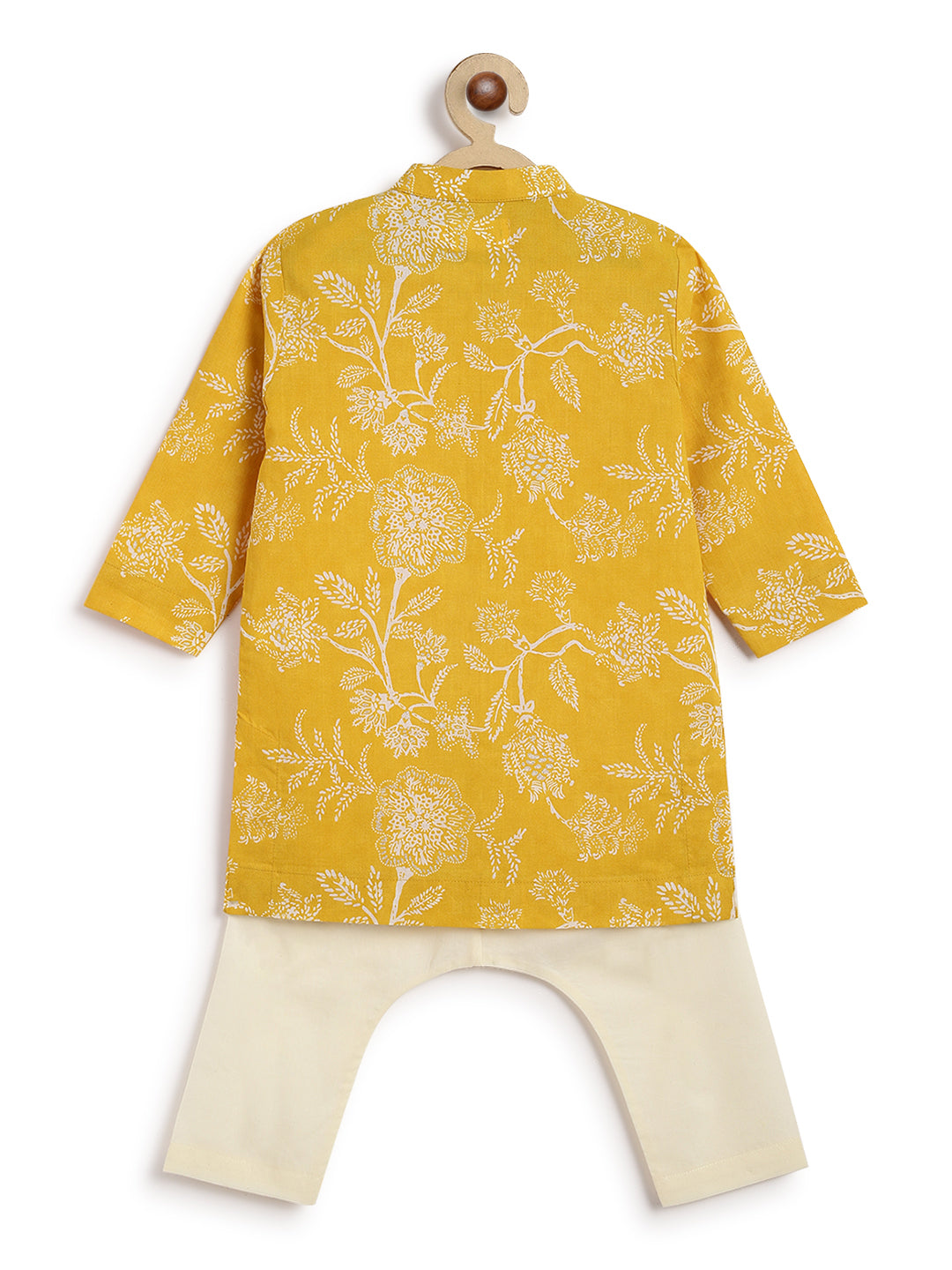 Baby Boy Floral Print Kurta Set - Image 4