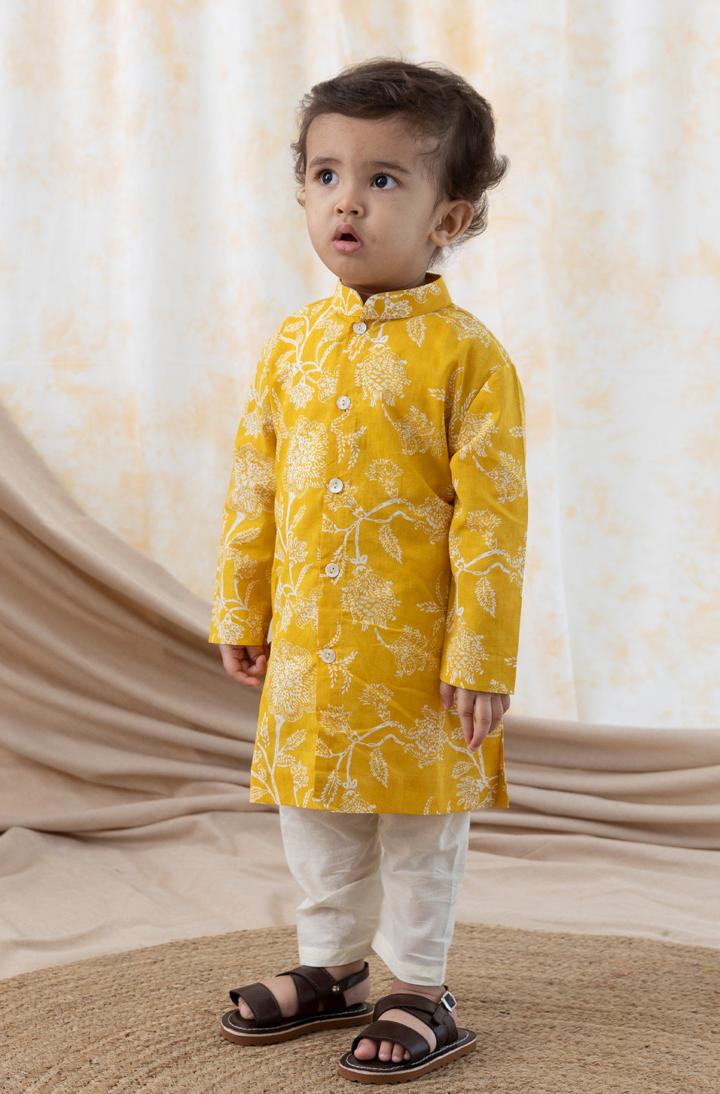 Baby Boy Floral Print Kurta Set