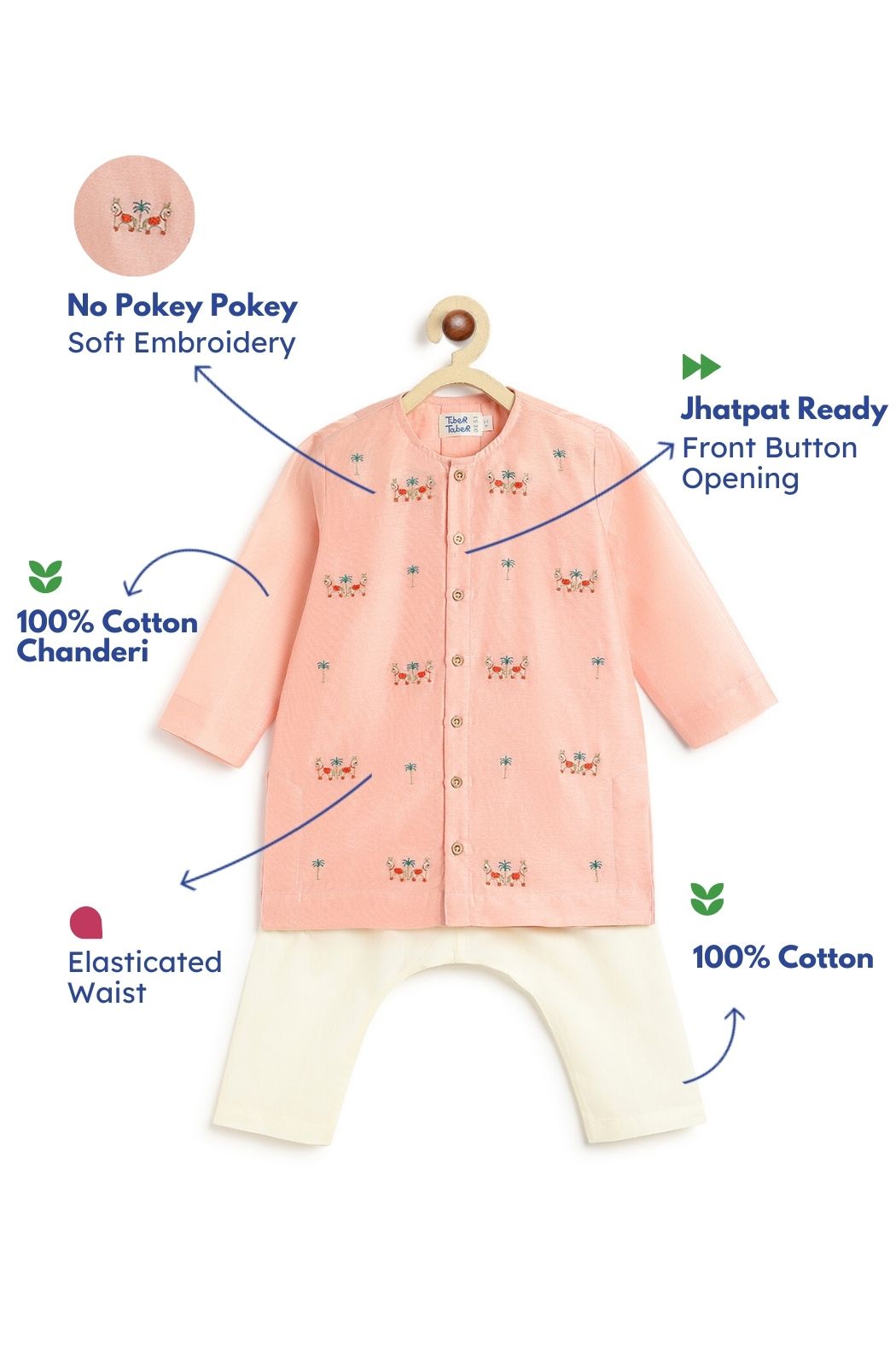 Prancing Prince Kurta Set - Image 3