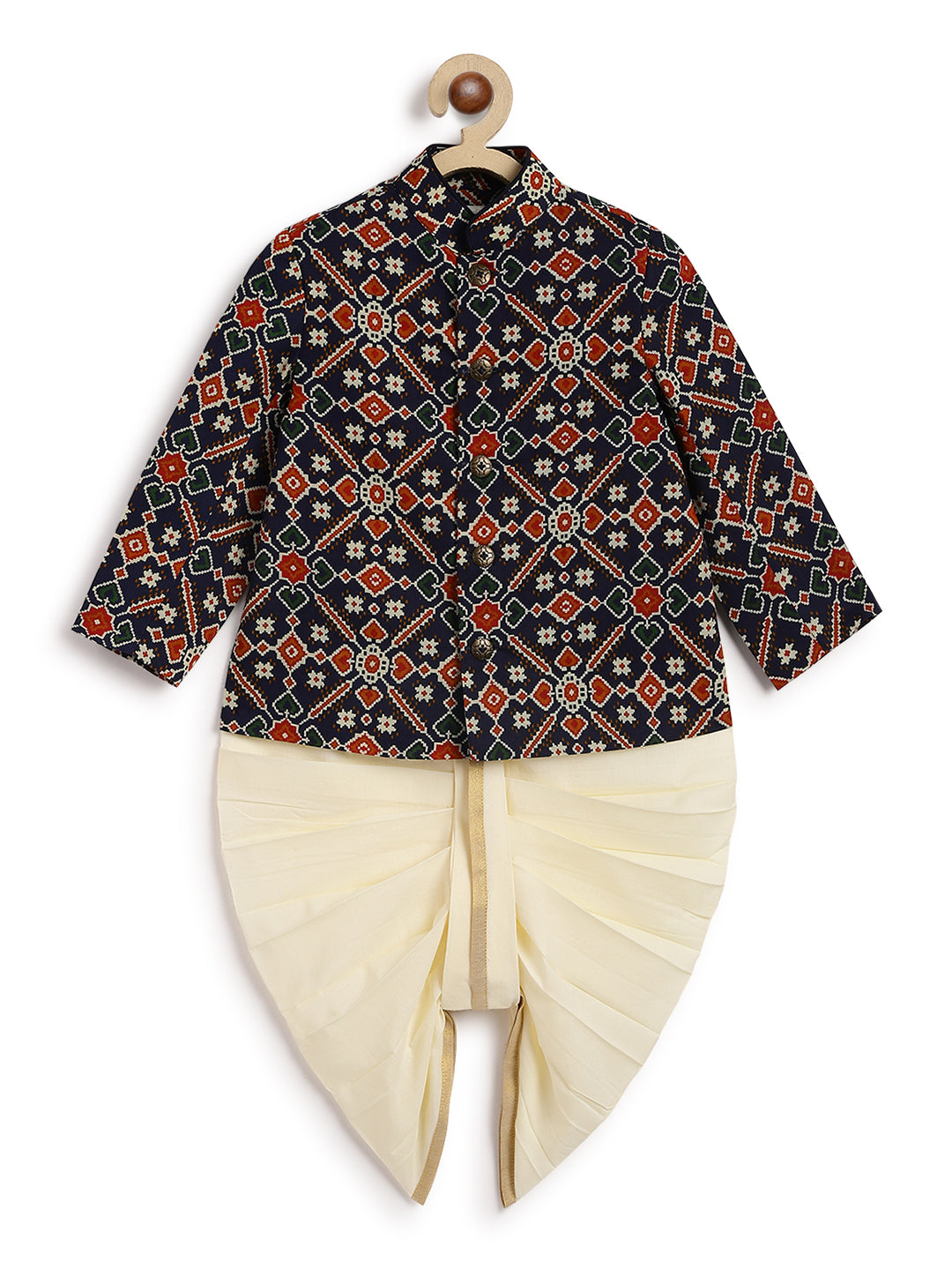 Patola Print Bandhgala Set - Image 2