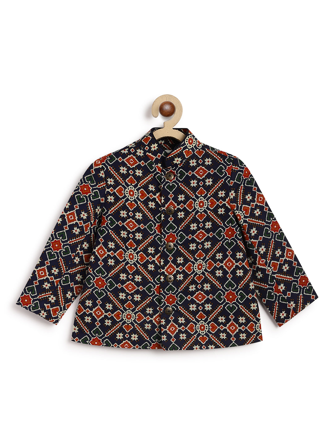 Patola Print Bandhgala Set