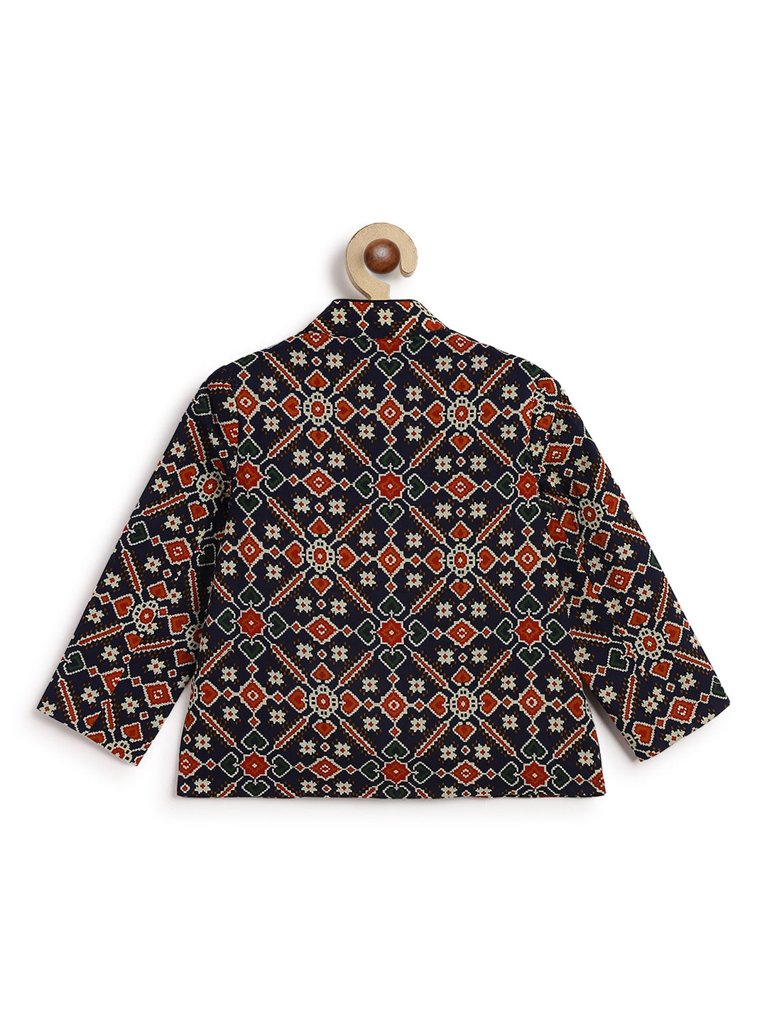 Patola Print Bandhgala Set - Image 7