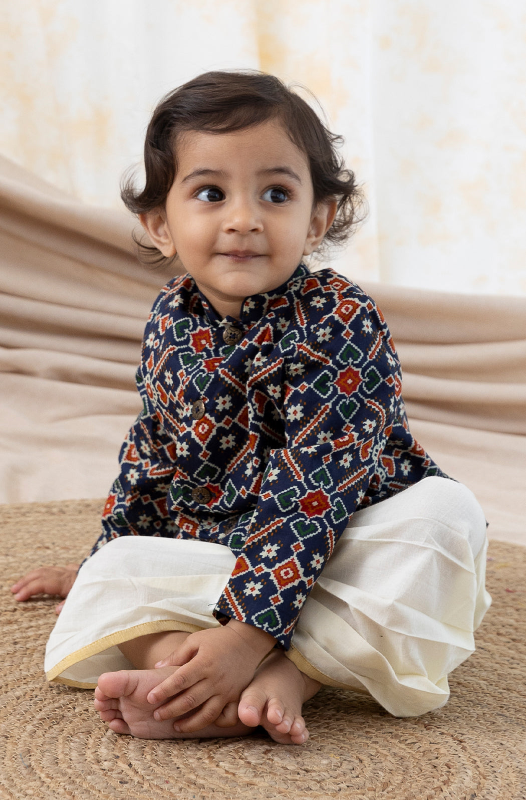 Patola Print Bandhgala Set