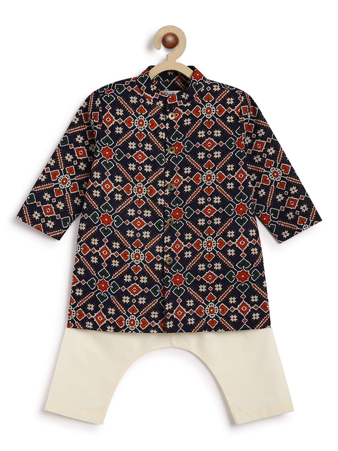 Baby Boy Patola Print Kurta Set