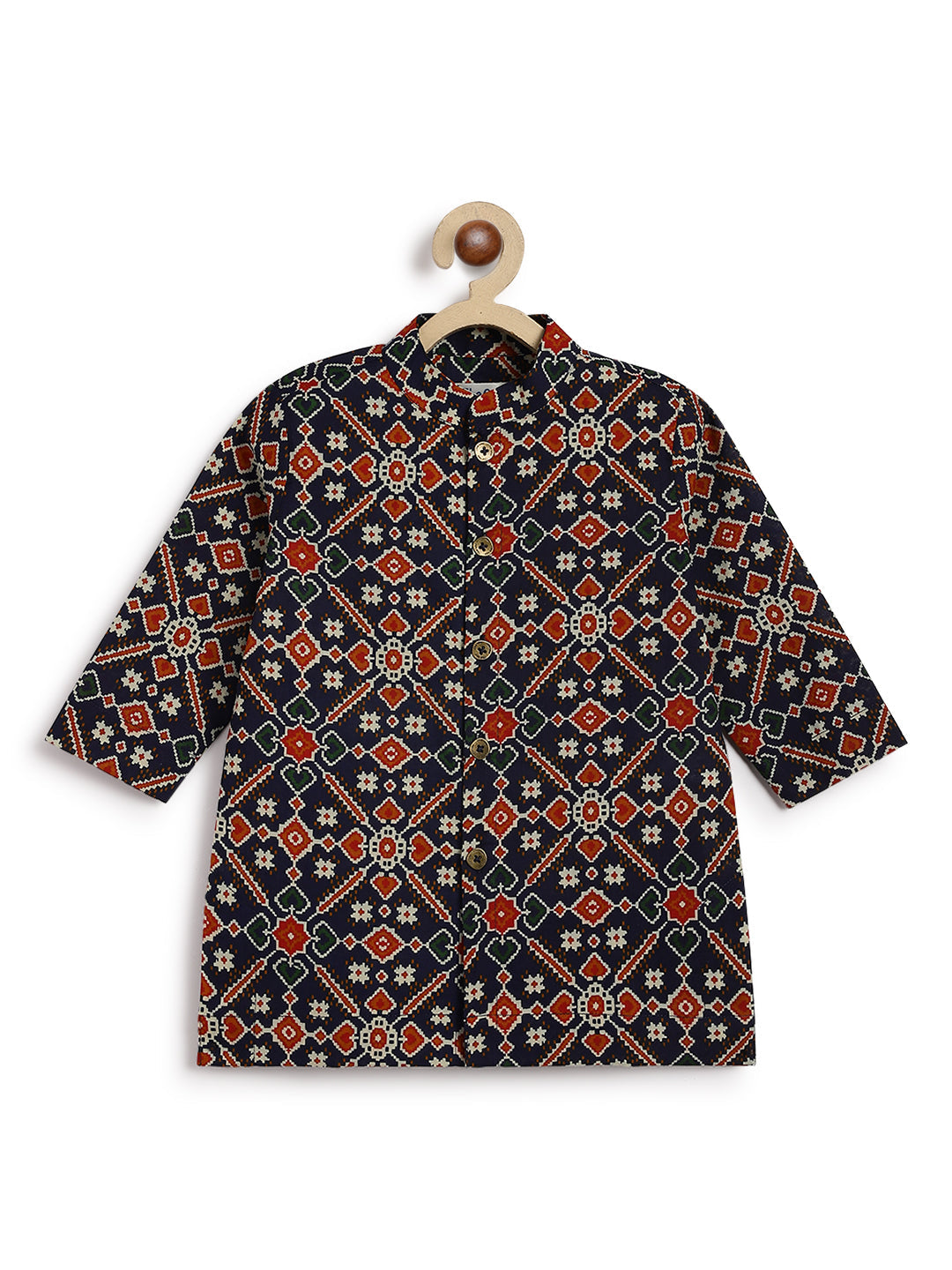 Baby Boy Patola Print Kurta Set