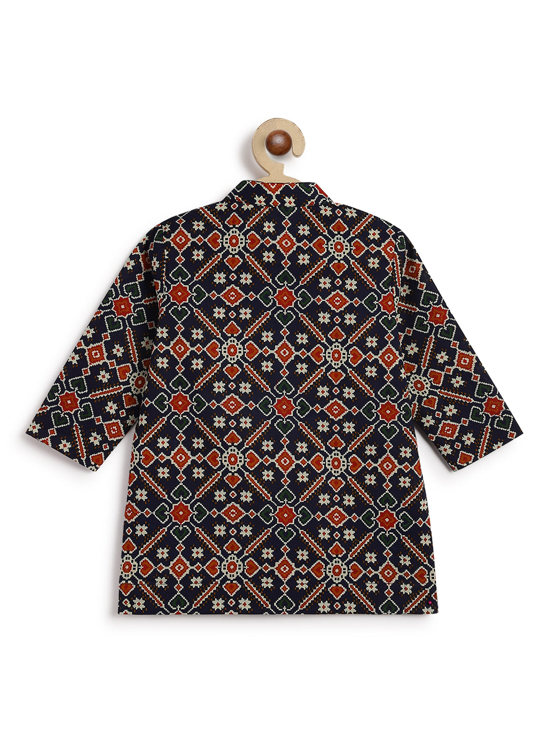 Baby Boy Patola Print Kurta Set - Image 7