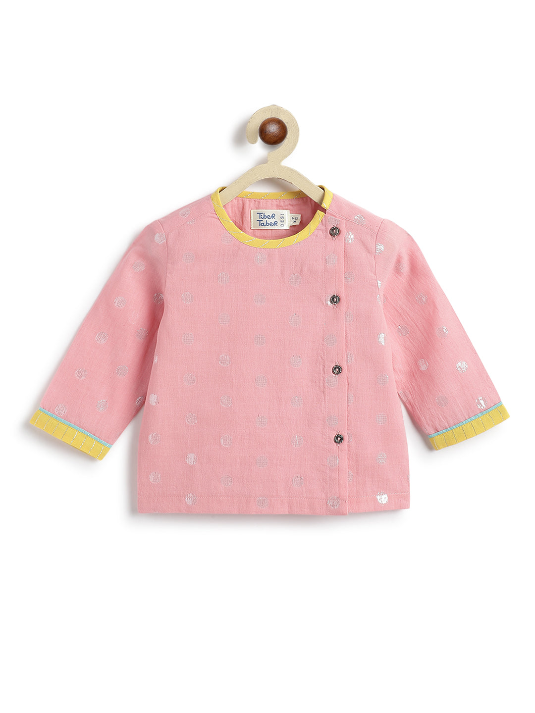 Little Polka Dots Dhoti Kurta Set - Image 5