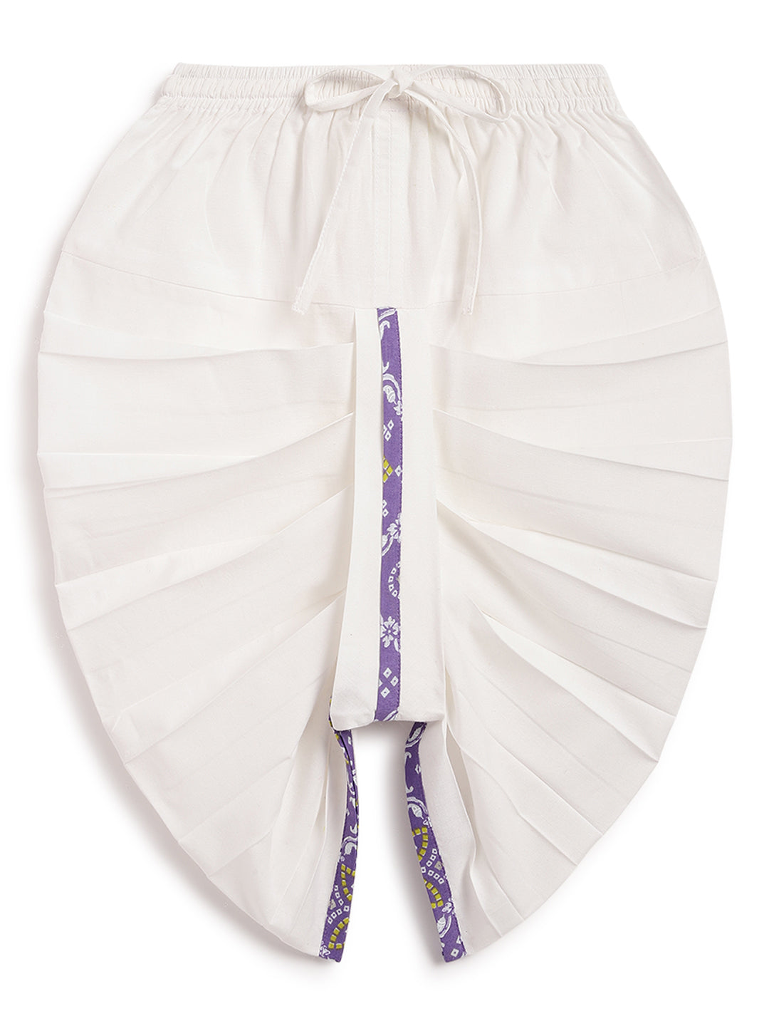 Purple Bandhani Pop Dhoti Set