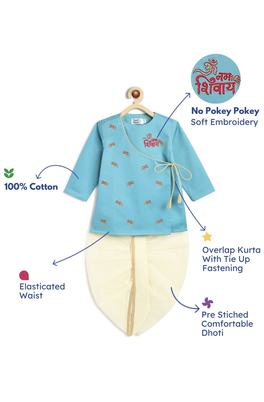 Bholenath Blessings Kurta Dhoti Set