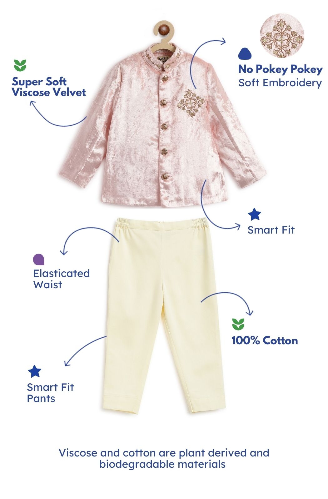 Royal Rose Bandhgala Set - Image 3