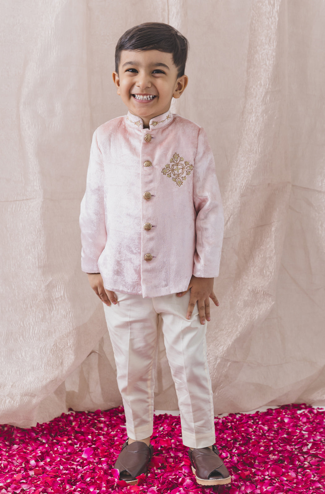 Royal Rose Bandhgala Set - Eco-friendly - Sama Homes