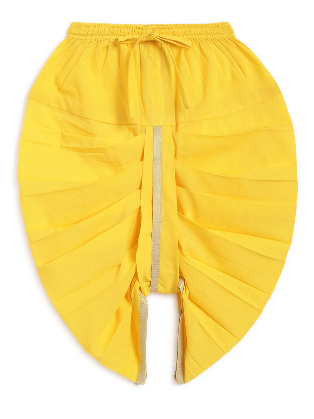 Zari Dhoti Kurta Set - Yellow - Image 5