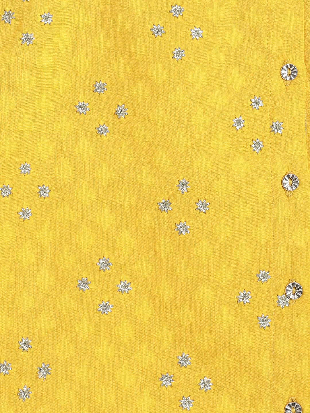 Zari Dhoti Kurta Set - Yellow - Image 6