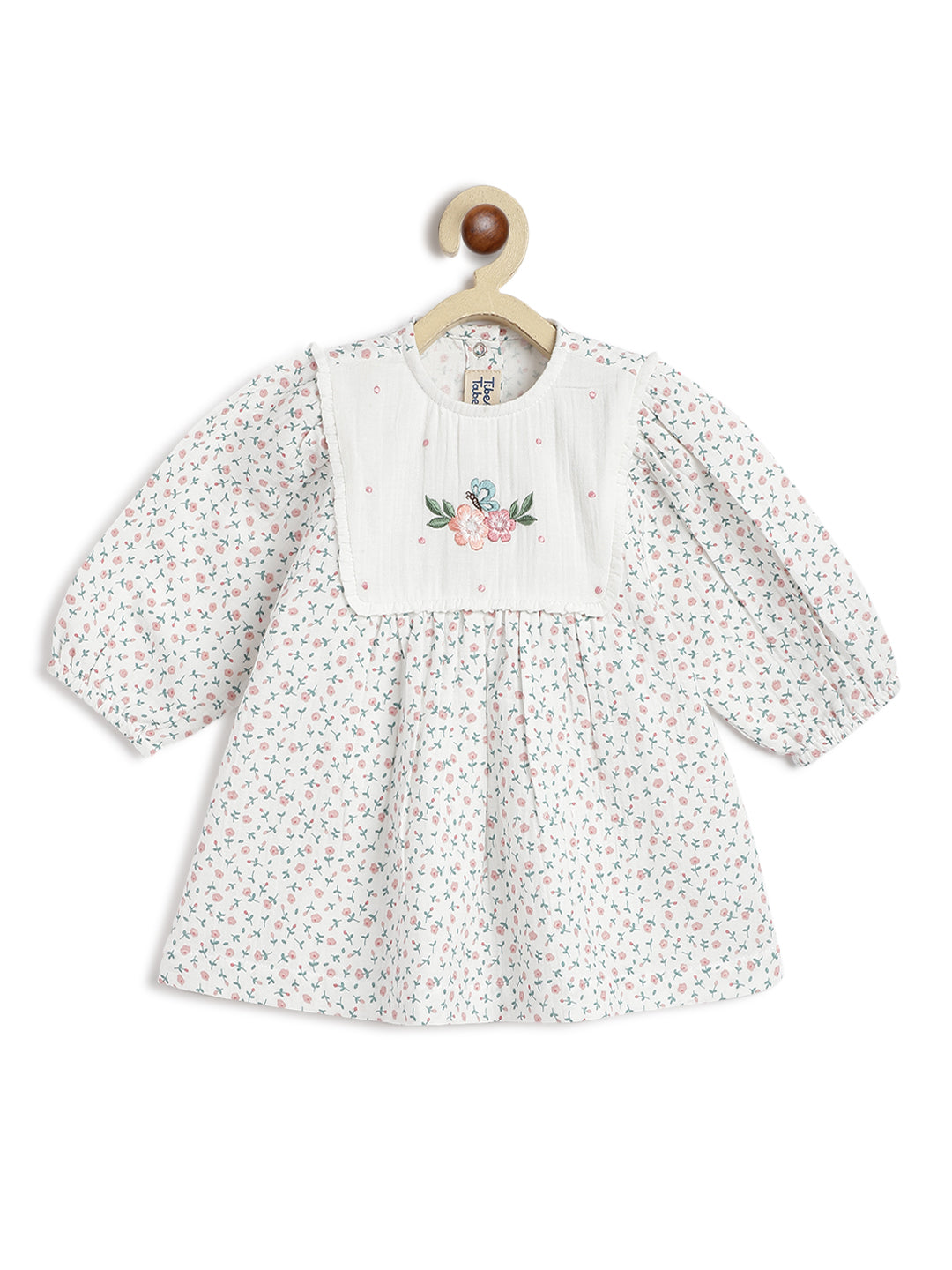 Vintage Floral Embroidery Dress