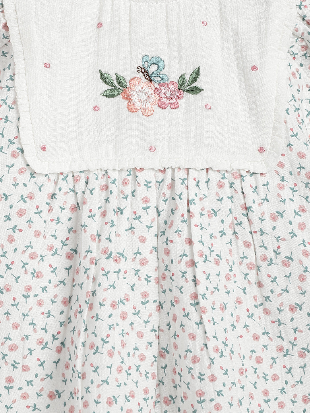 Vintage Floral Embroidery Dress