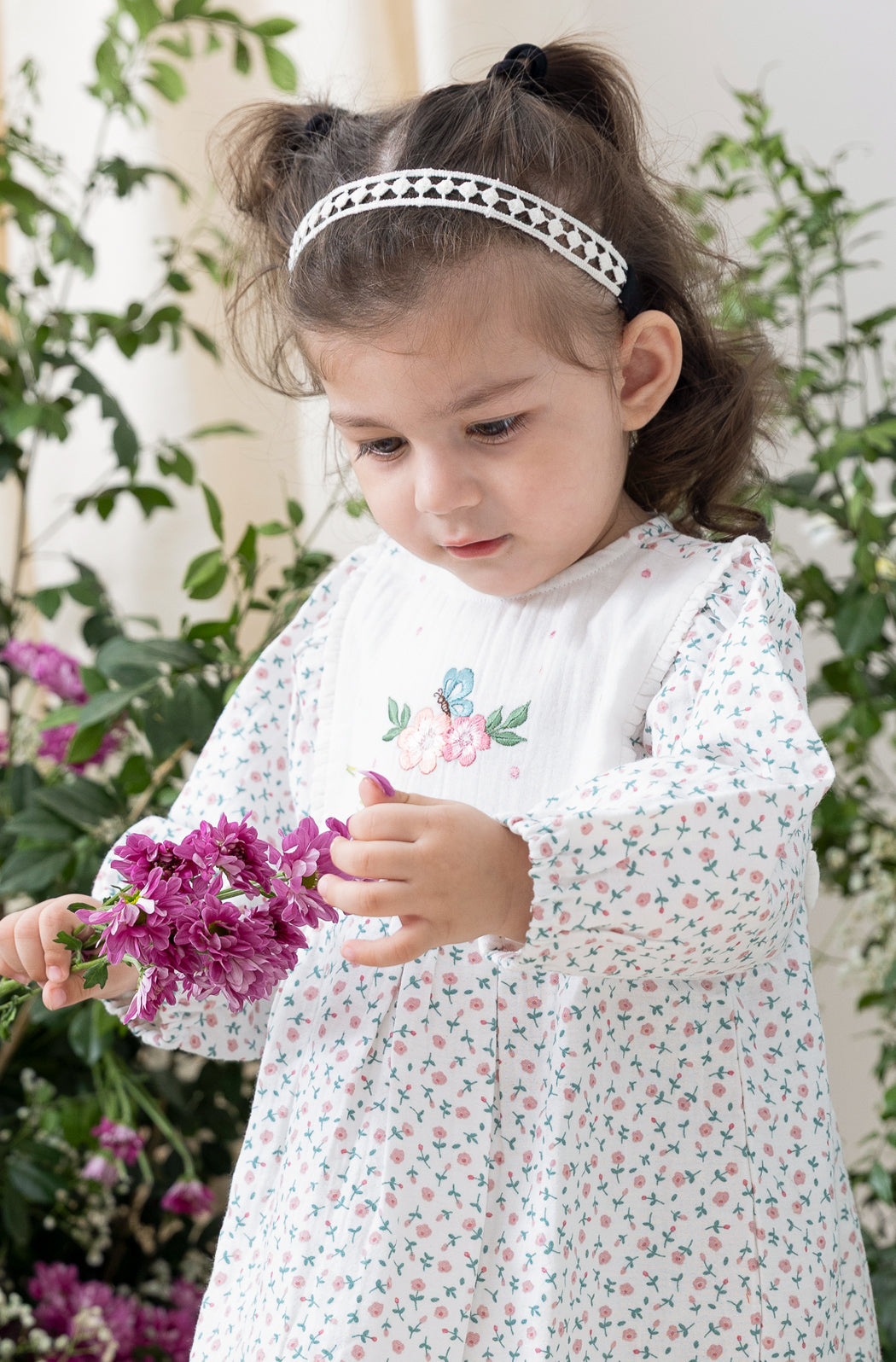 Vintage Floral Embroidery Dress