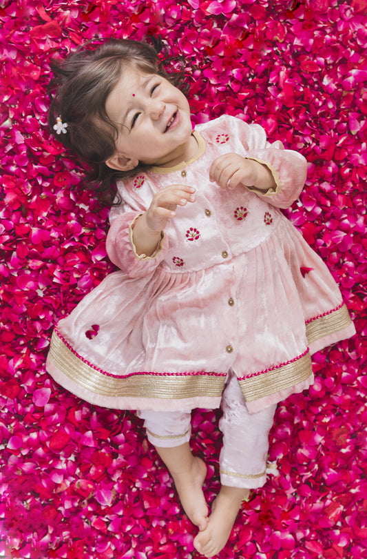 Royal Rose Angrakha Set