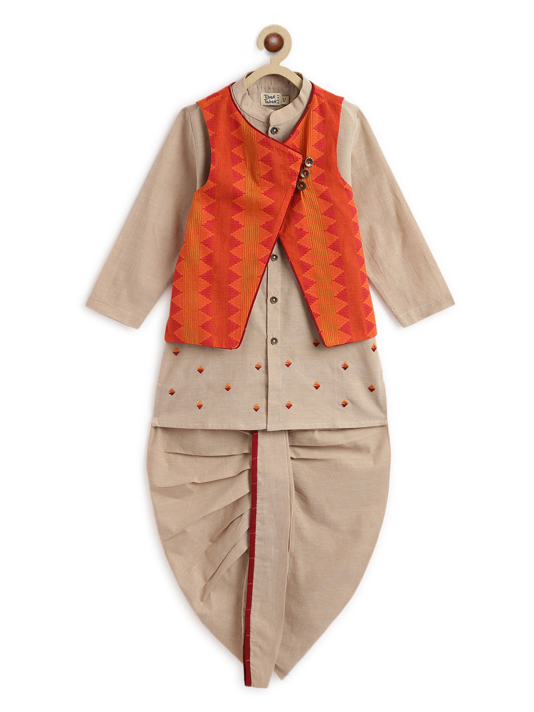 Reversible Razzle 3 Pc Dhoti Set