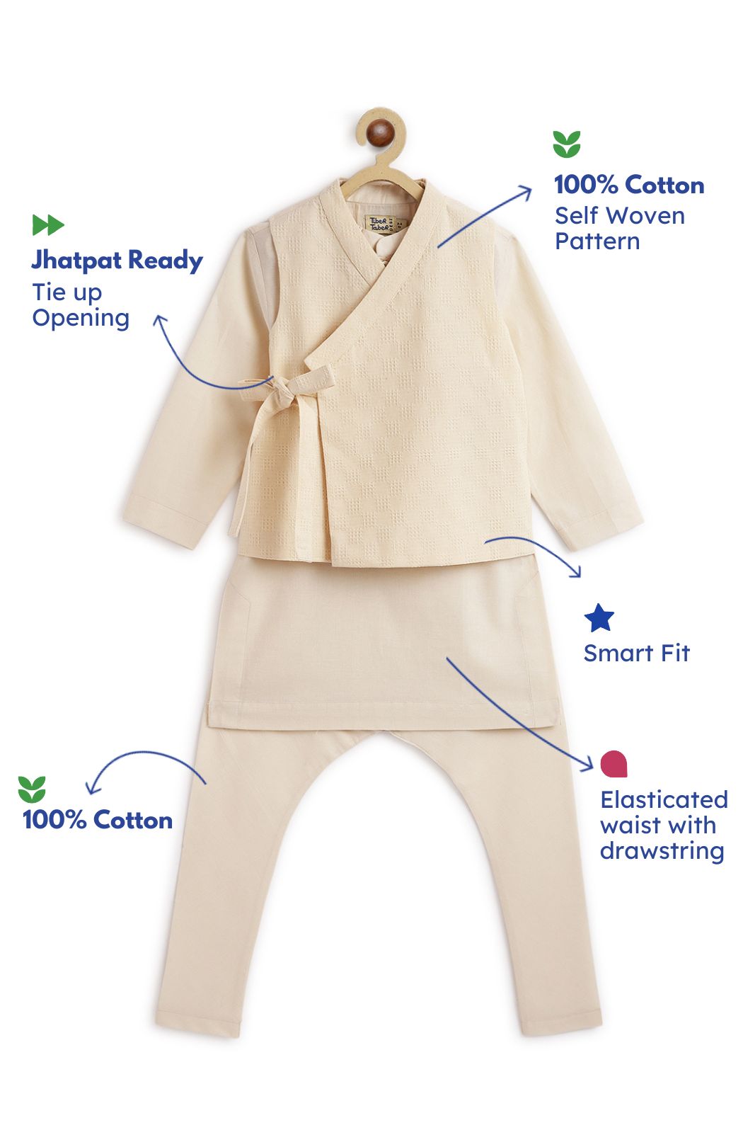 Modern Maharajah 3 Pc Bundi Set - Image 2