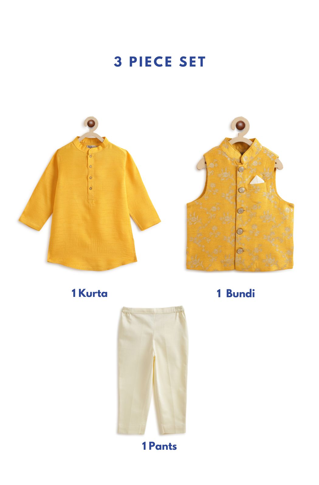 Inaayat Brocade 3 Pc Bundi Set