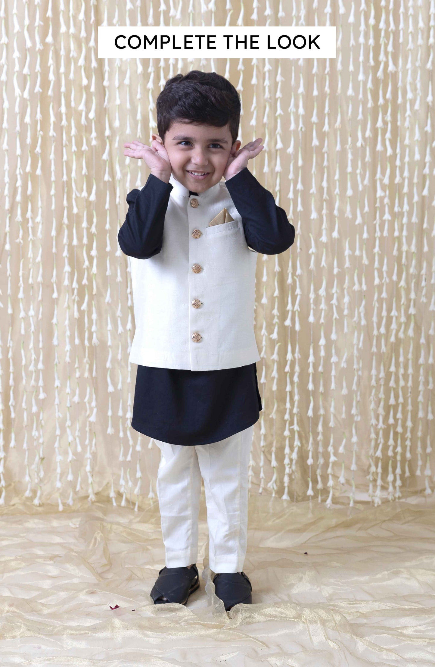 Inaayat Bundi for Boys - Cream