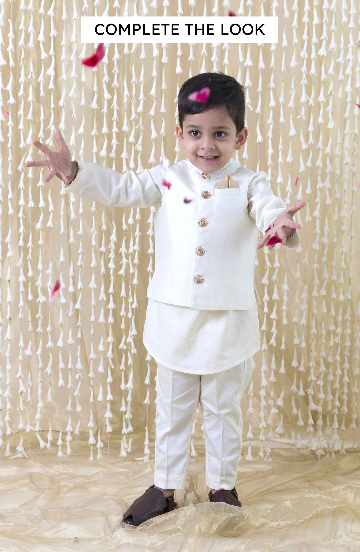 Inaayat Bundi for Boys - Cream