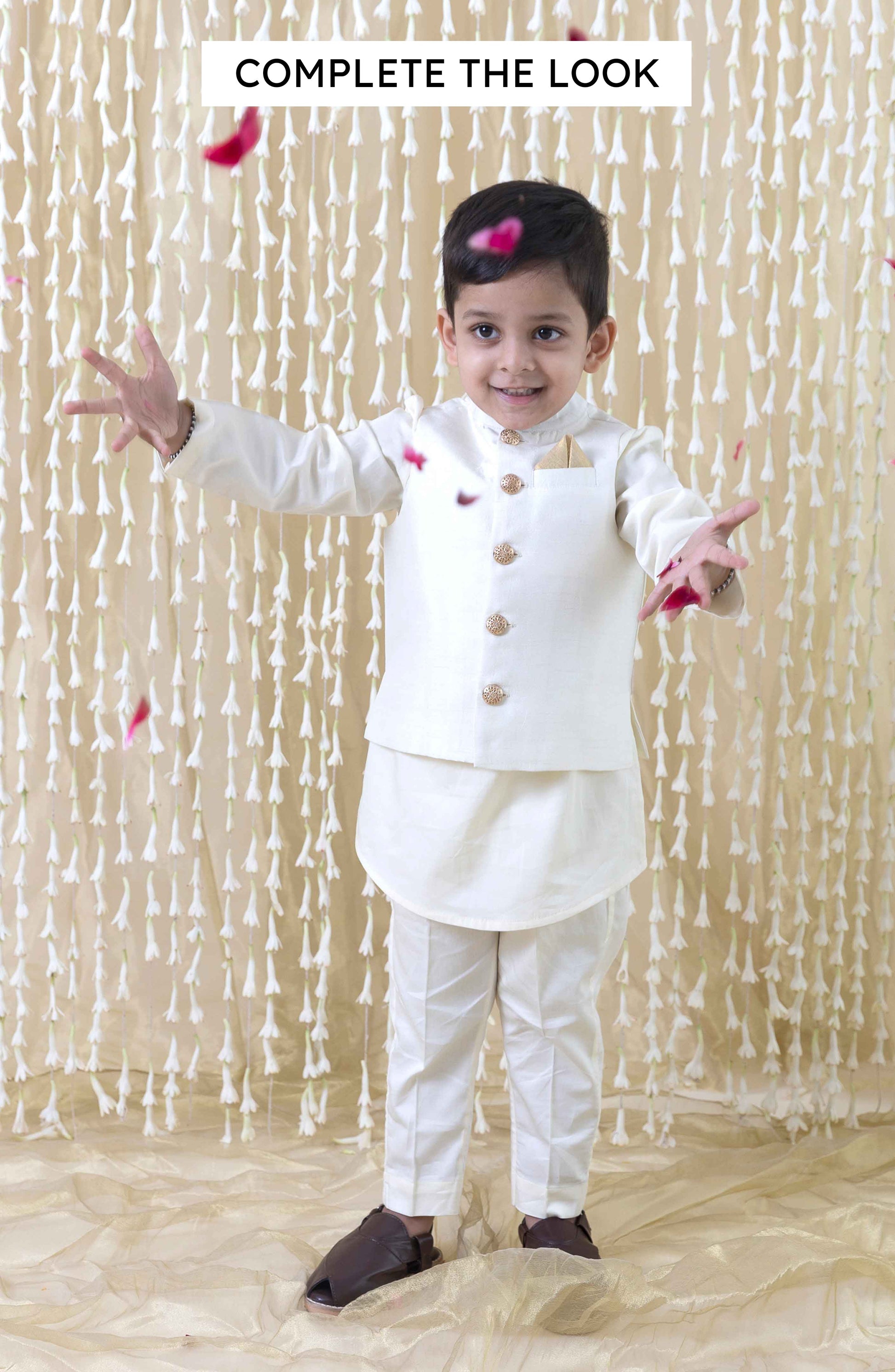 Inaayat Bundi for Boys - Cream - Image 6