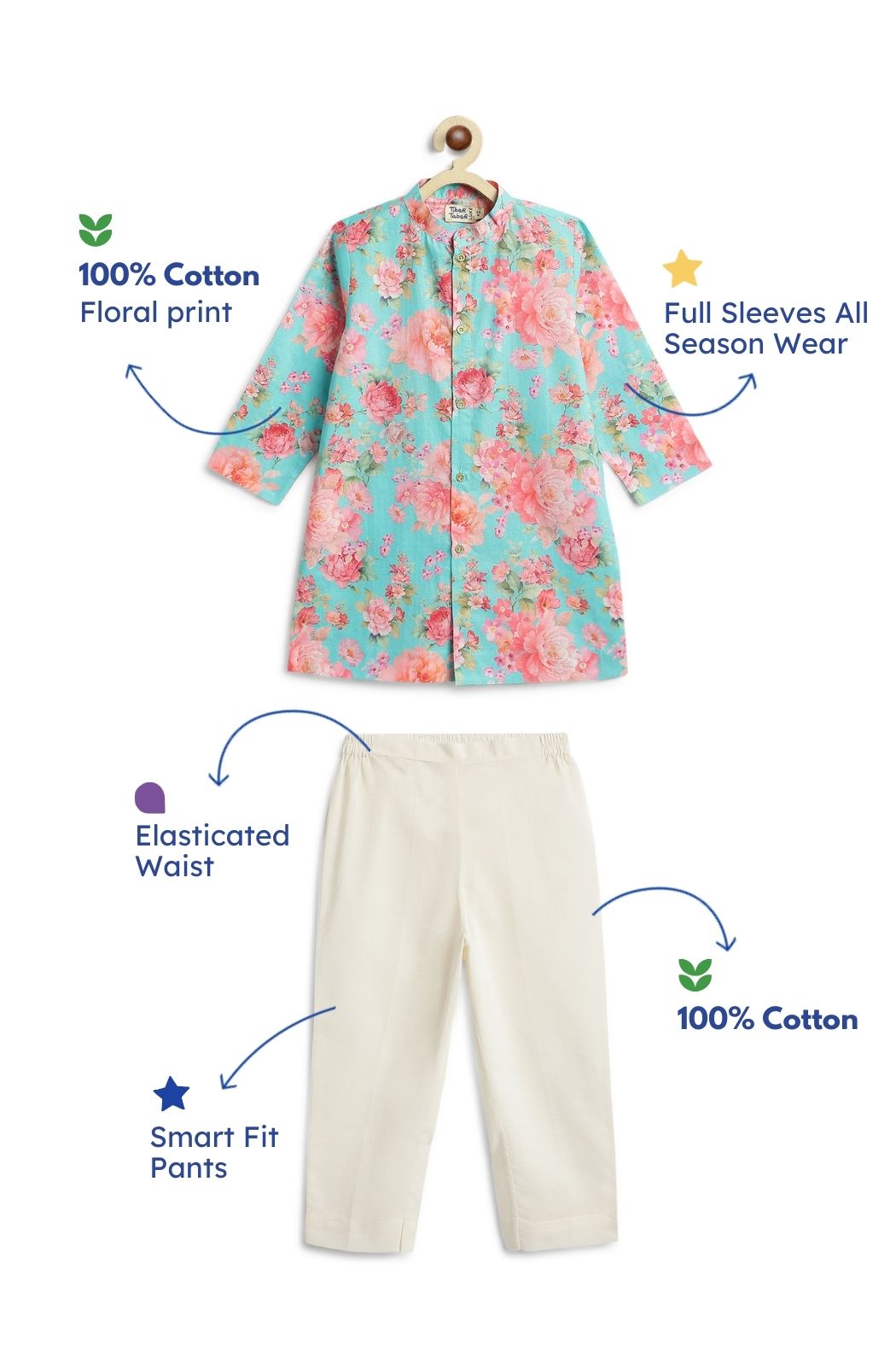 La Vie En Rose Kurta Set - Image 3