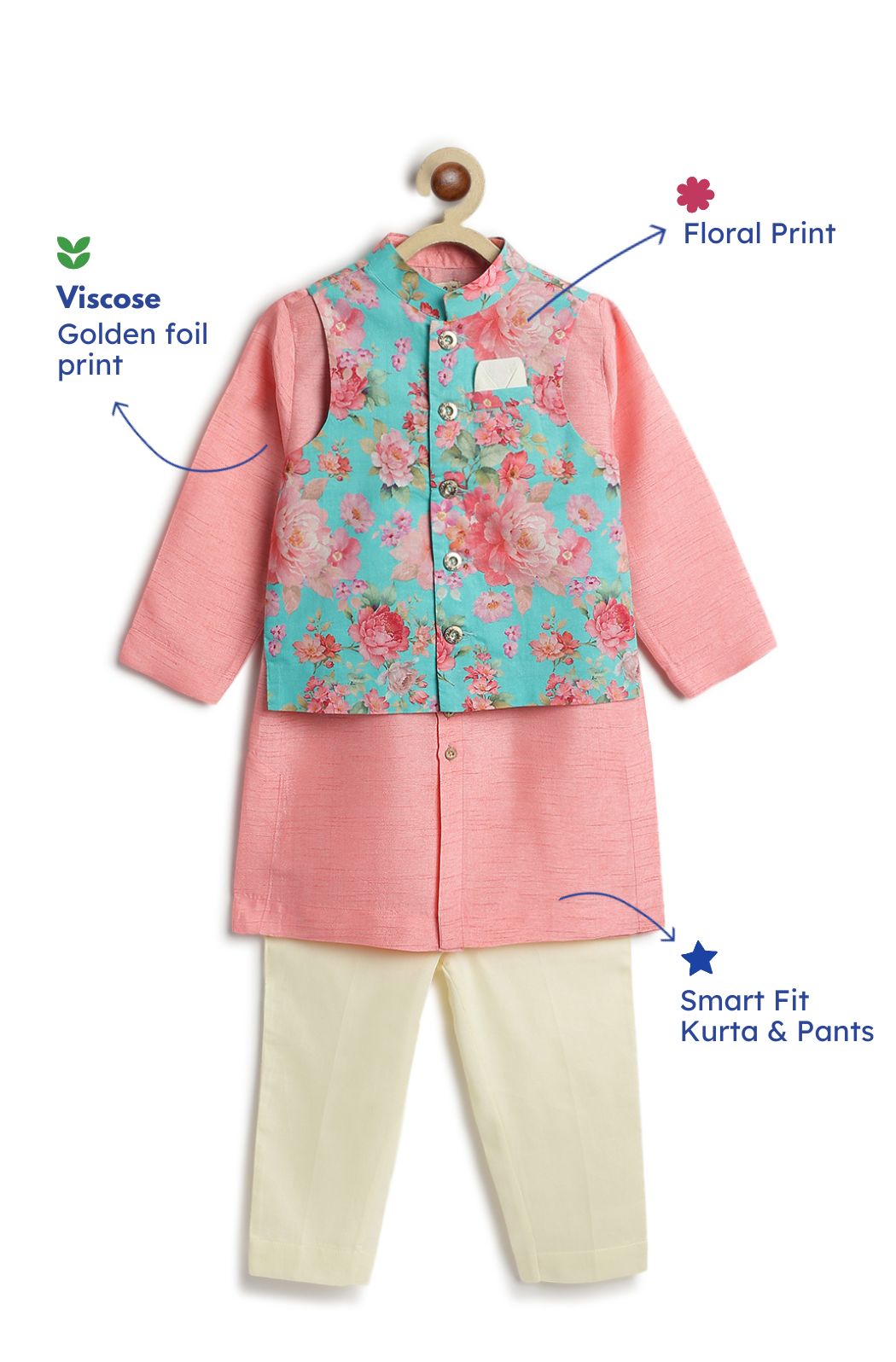 Gulbahaar 3 Pc Bundi Set - Image 3