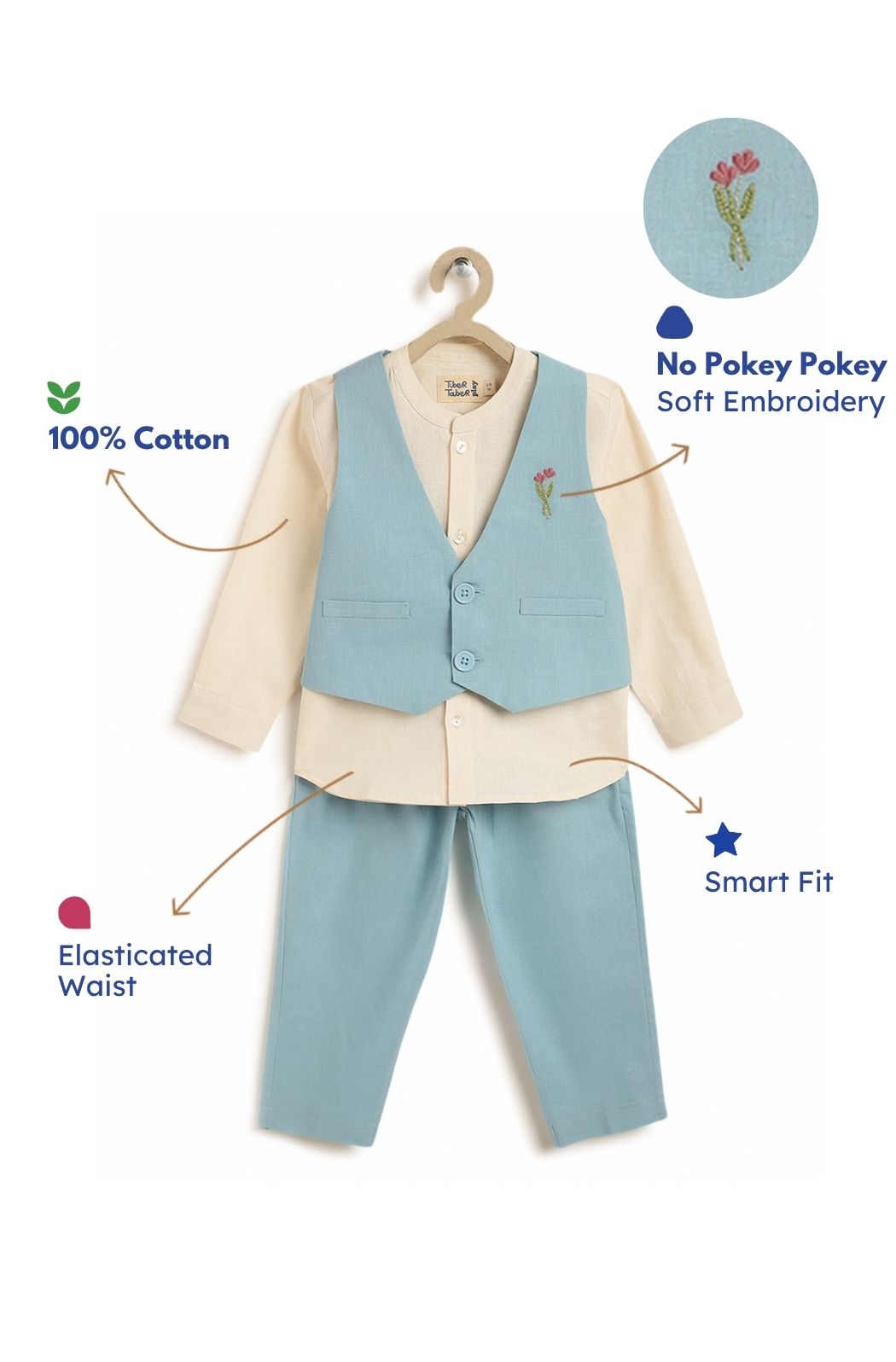 Secret Garden 3 Pc Waistcoat Set - Image 3