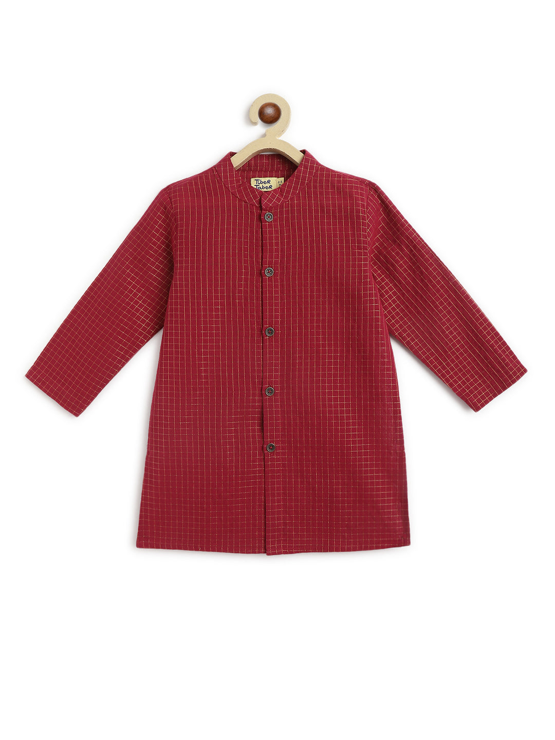 Jacquard Multi 3 Pc Bundi Set - Maroon