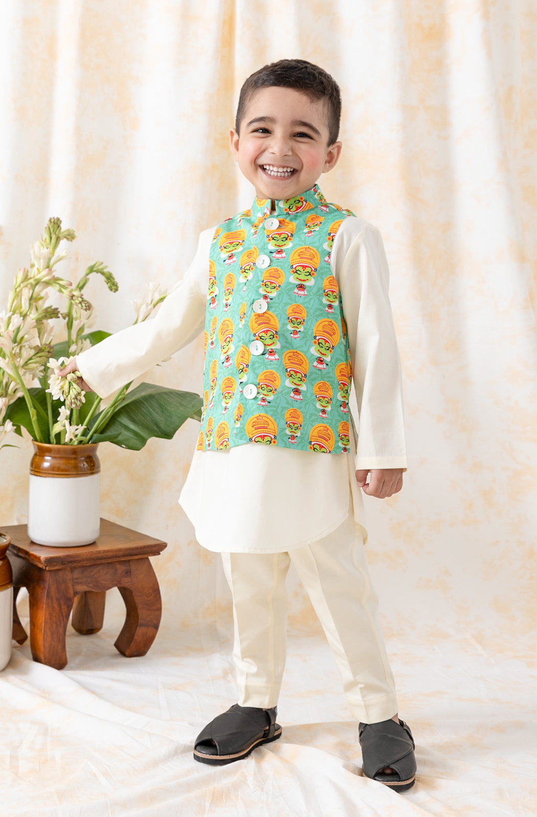 Cultural Canvas 3 Pc Bundi Set - Eco-friendly - Sama Homes