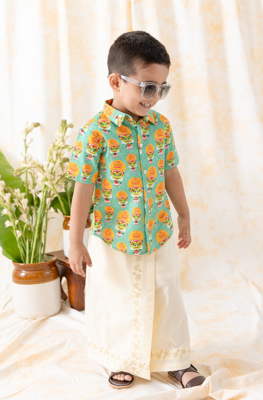 Rangaswamy Kathakali Mundu Set - Image 4