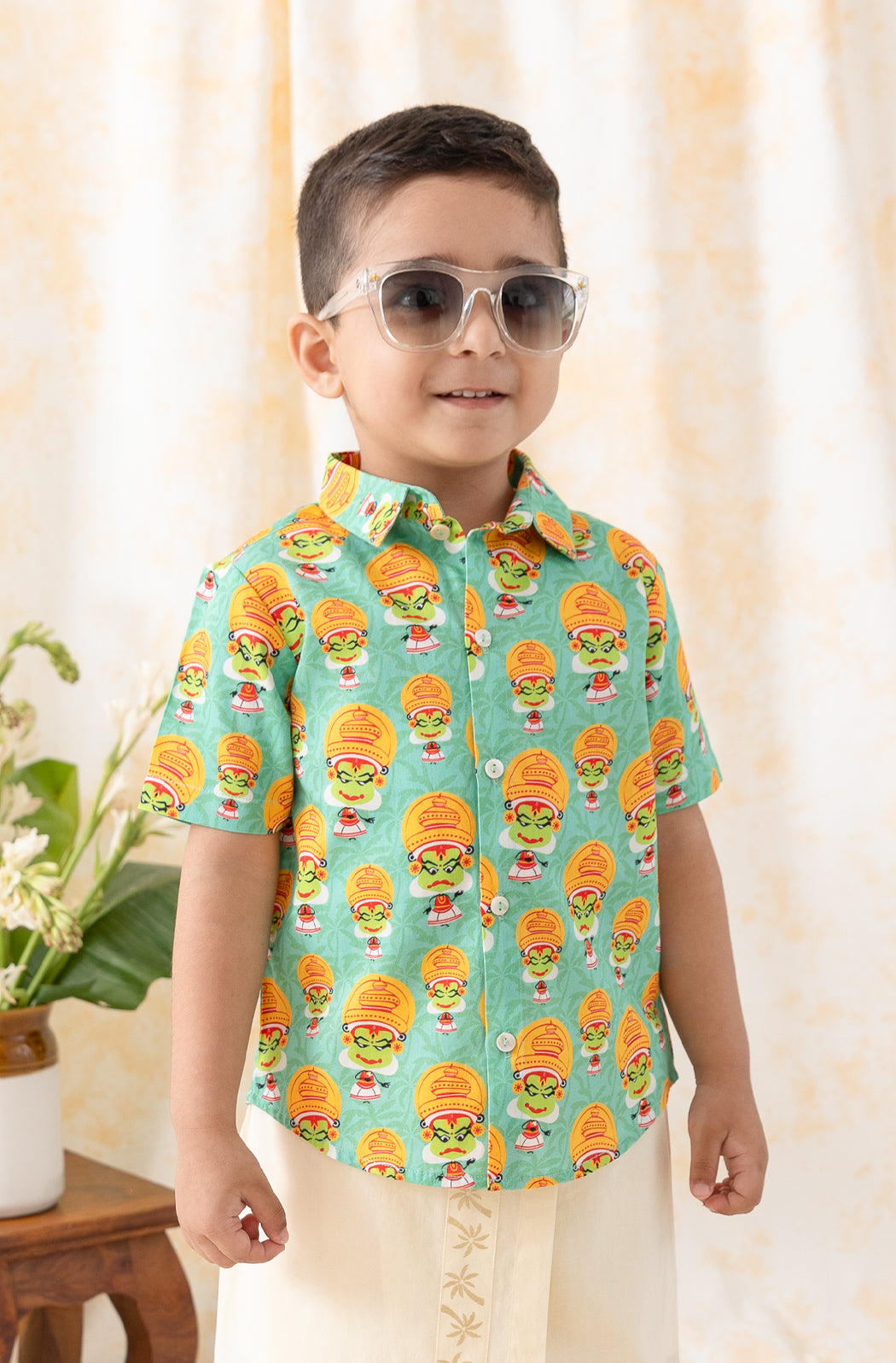 Kathakali Frolics Shirt - Eco-friendly - Sama Homes