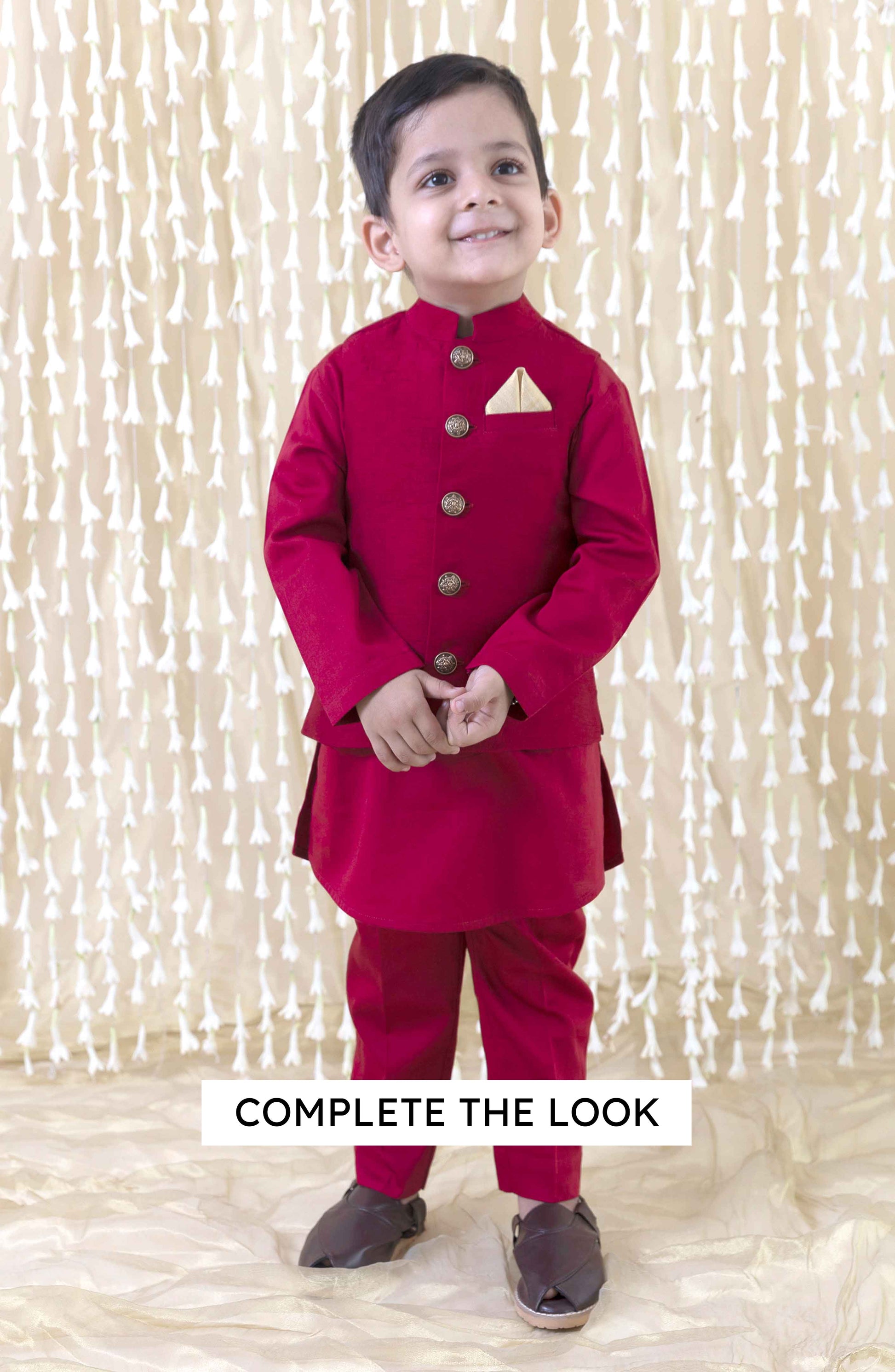 Inaayat Bundi for Boys - Maroon - Image 6