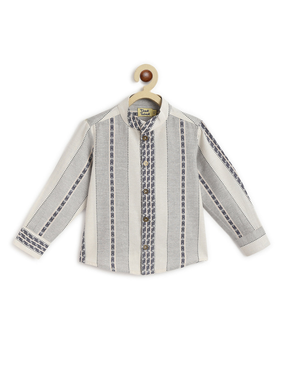 Self Stripes Shirt - Cream - Image 2