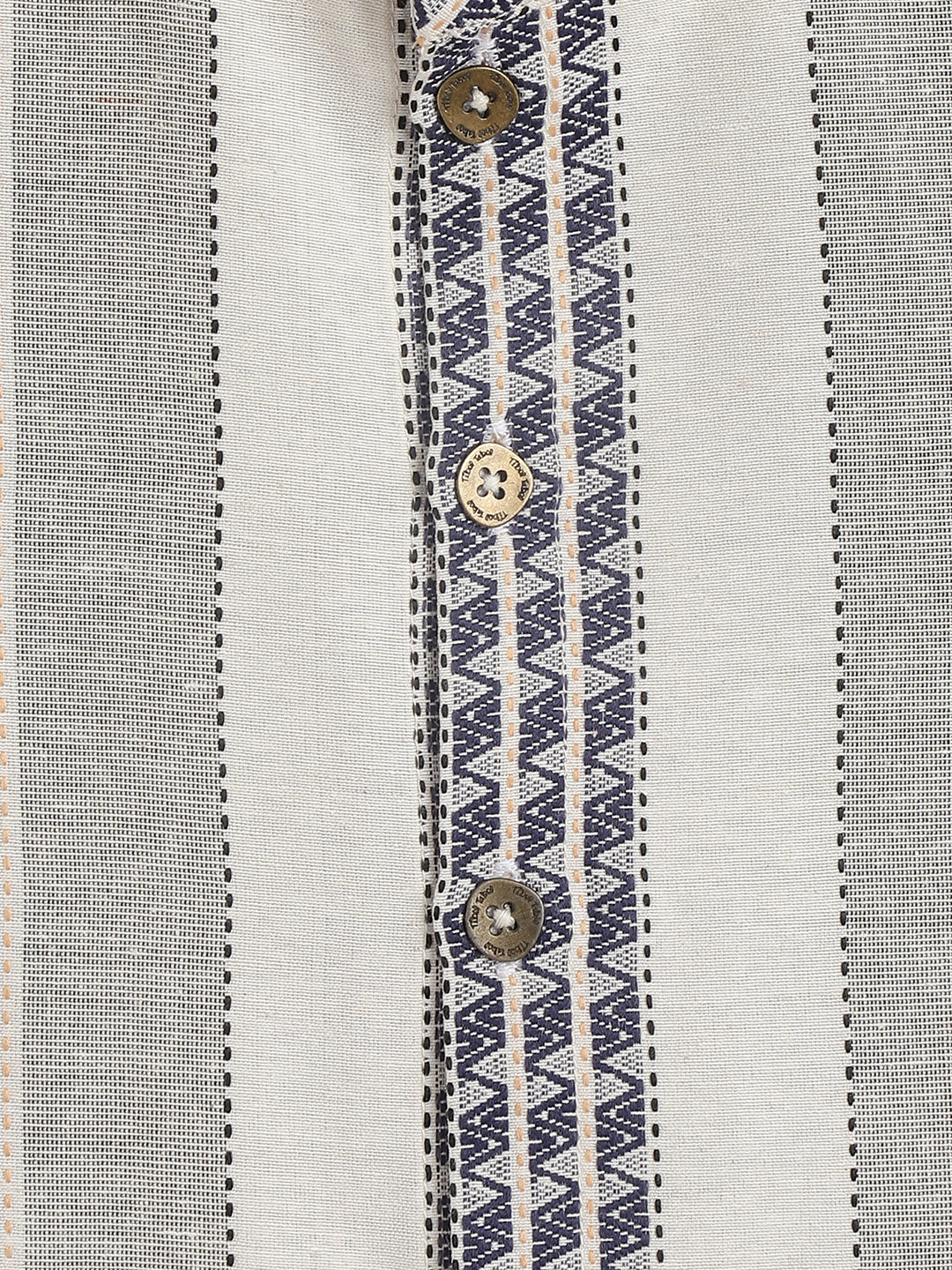 Self Stripes Shirt - Cream - Image 5