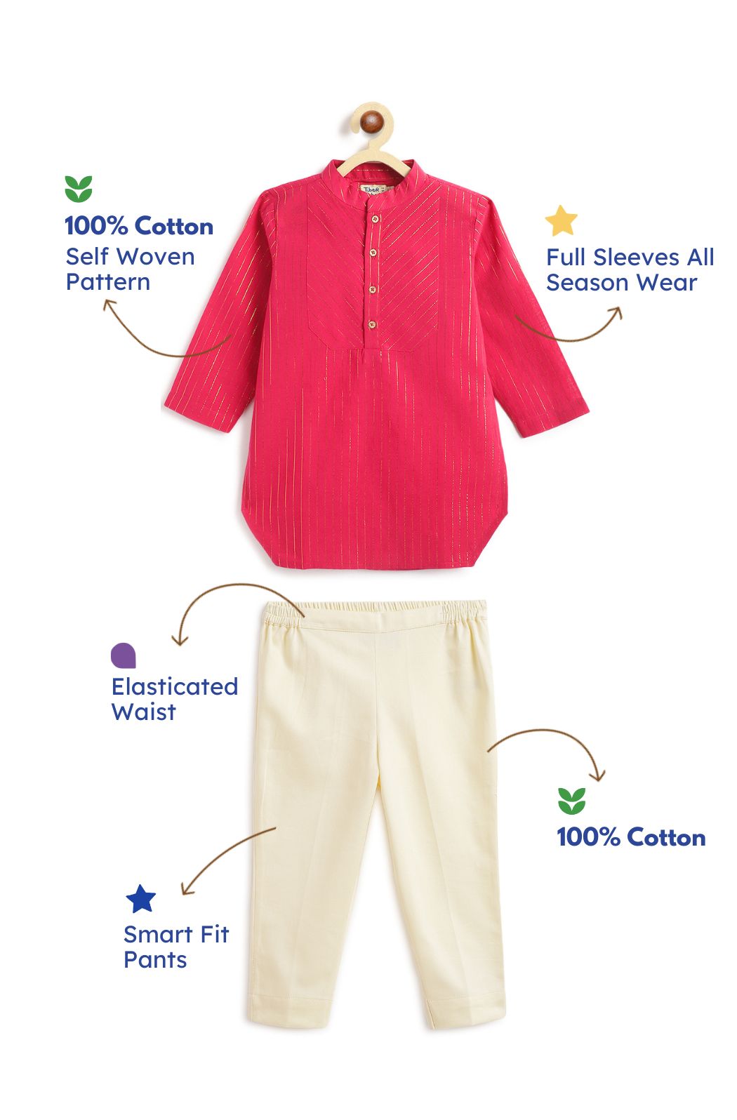 Chandaniya Kurta Pyjama Set