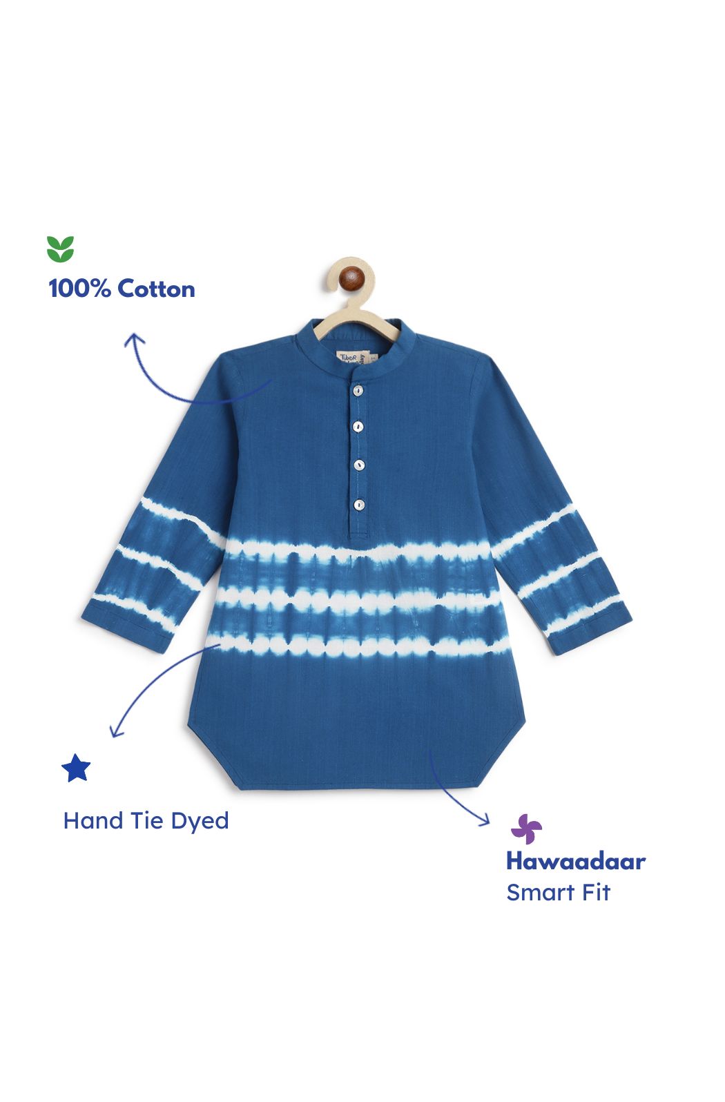 Breezy Lines Kurta - Blue - Image 4