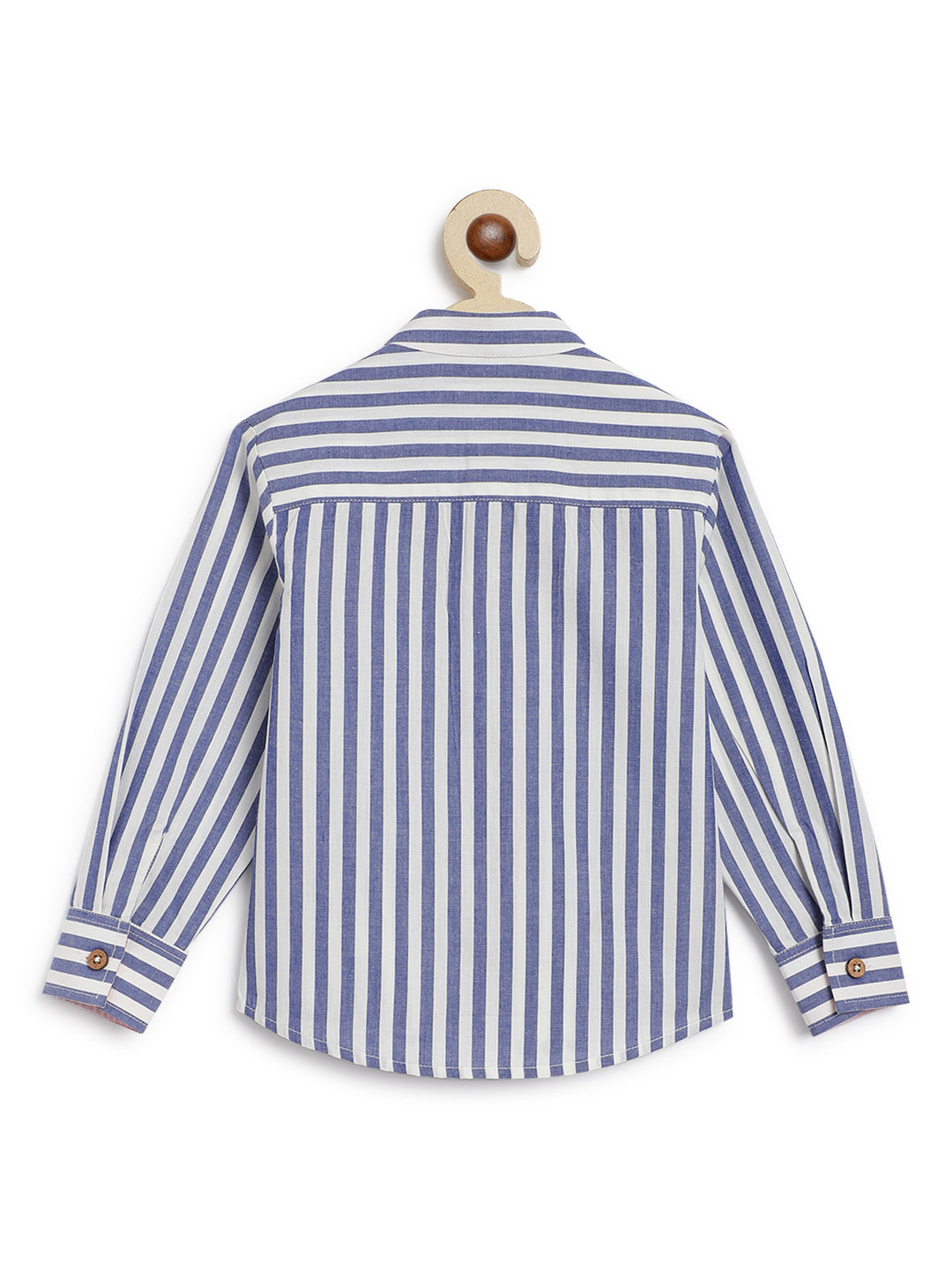 Sea Horse Stripes Shirt - Blue - Image 5