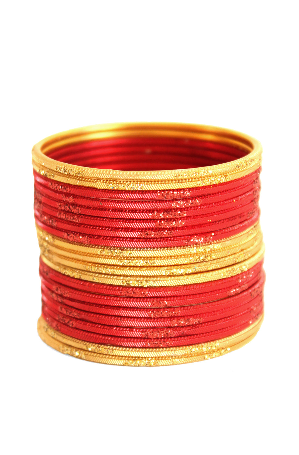 Royal Red Golden Shine Bangles - Image 2