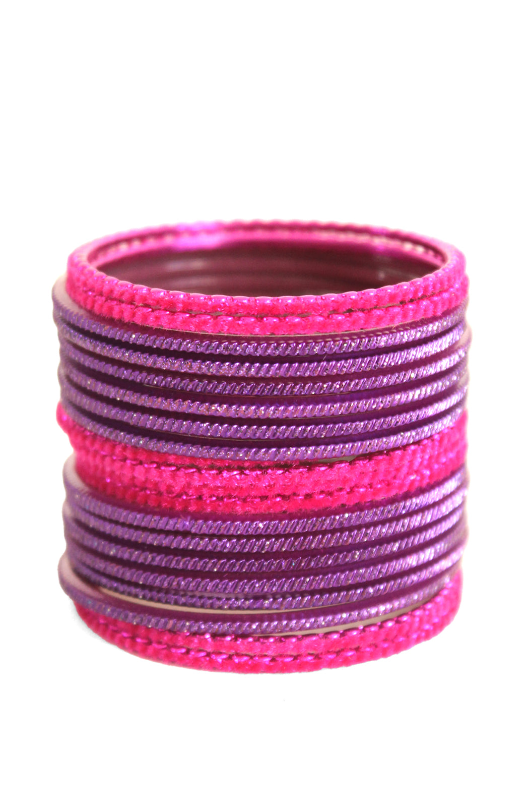 Fuchsia Fusion Shiny Bangles - Image 3