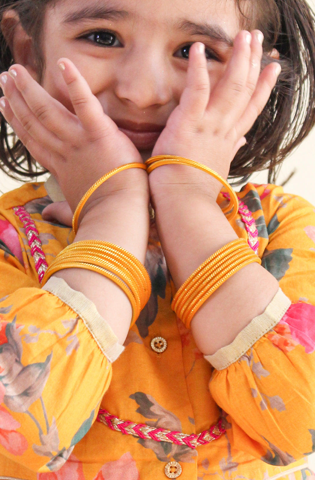 Golden Criss Cross Bangles