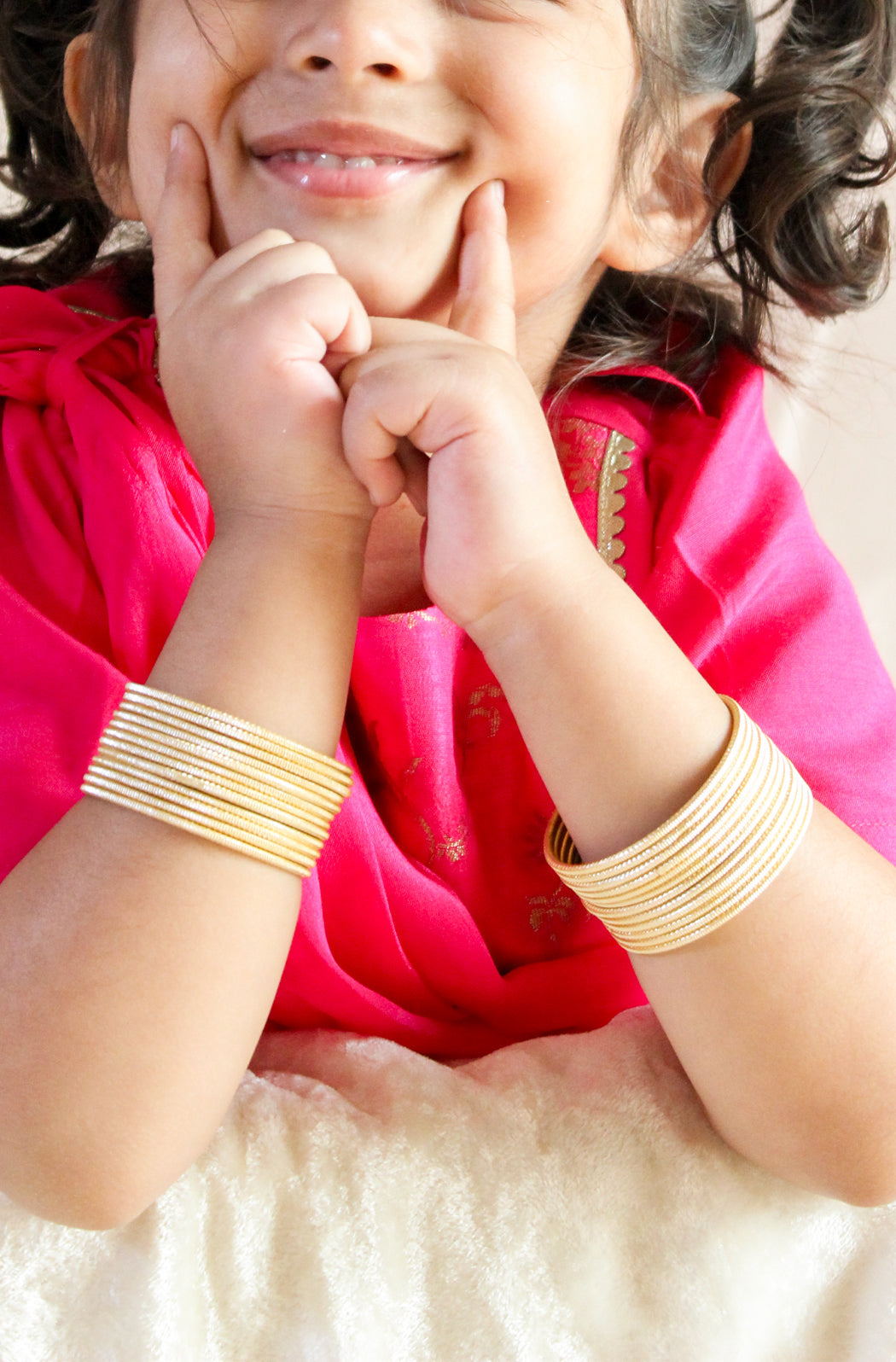 Gold Matte Bangles - Image 2