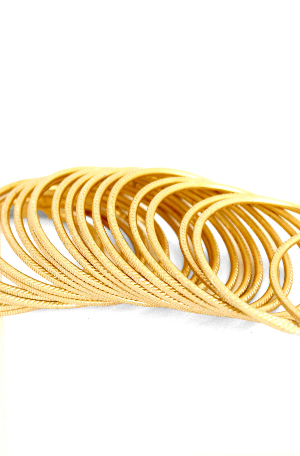 Gold Matte Bangles - Image 3