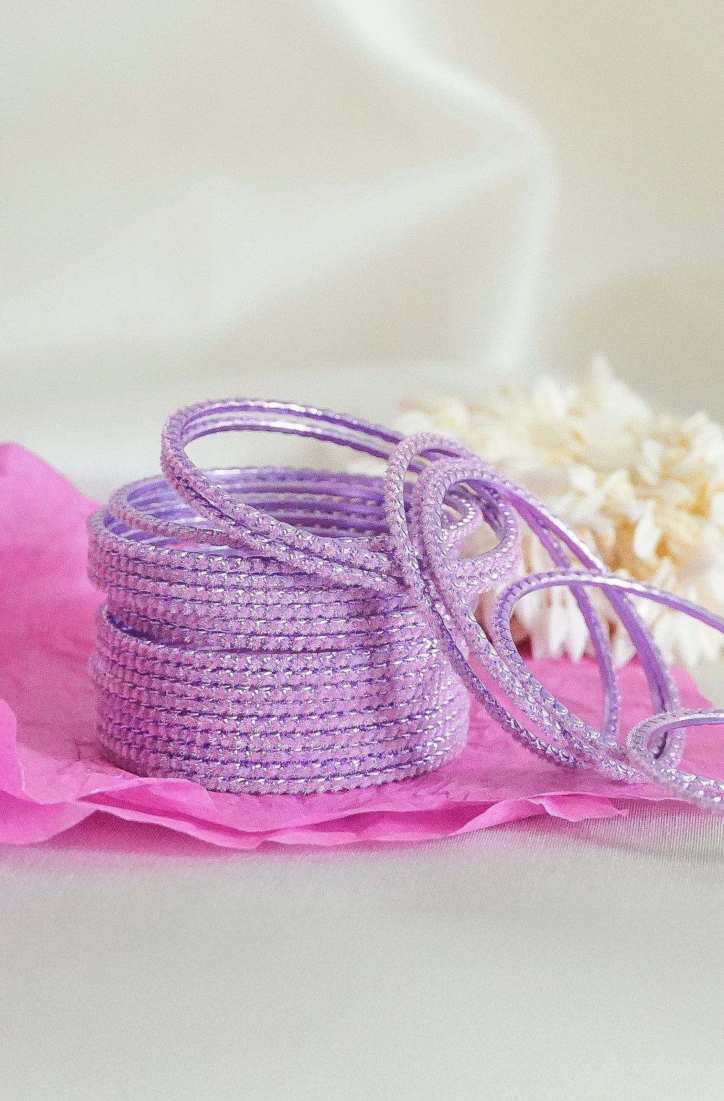 Lavender Sparkle Bangles - Image 4